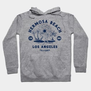 Vintage Hermosa Beach Surfing // Retro California Beach LA 1988 Hoodie